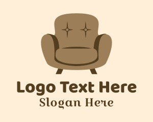 Brown Sofa Furniture Logo