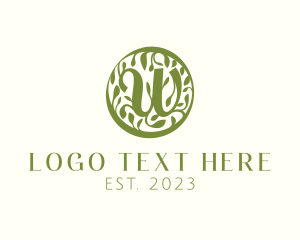 Minimalist - Eco Friendly Garden Vines logo design