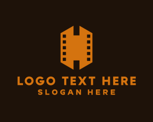 Cinema Reel Letter H  Logo