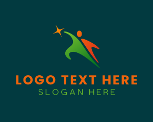 Human - People Leadership Organization logo design