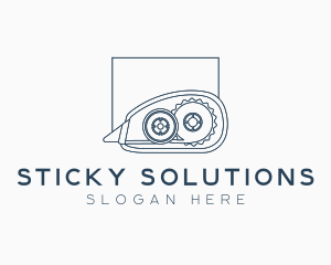 Stationery Correction Tape logo design