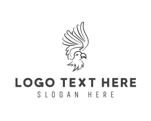 Falcon - Eagle Wings Nature logo design