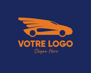 Orange - Orange Car Wings logo design