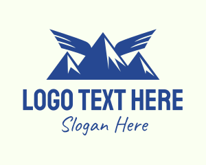 Flight - Wing Mountain Camping logo design