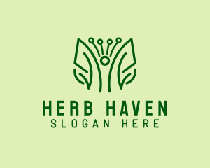 Herbs - Minimalist Leaf Herbs logo design