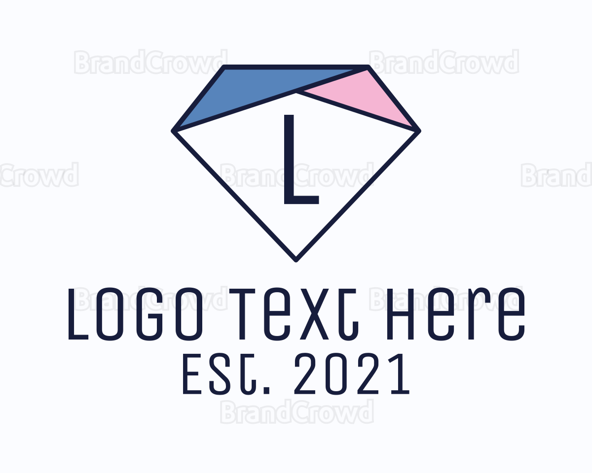 Diamond Gem Letter Logo