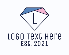 Letter - Diamond Gem Letter logo design