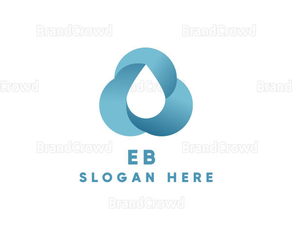 Water Rain Cloud Droplet Logo