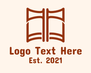 Axe Throwing - Brown Axe Book logo design