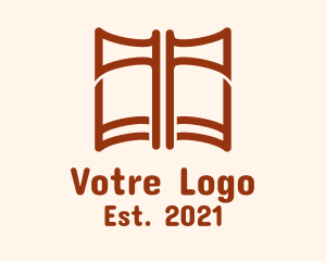 Axe - Brown Axe Book logo design
