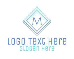 Gallery - Modern Gradient Stroke Lettermark logo design