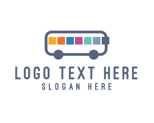 Messaging - Electric Bus Battery logo design