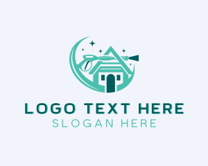 Clean - Home Cleaning Pressure Wash logo design