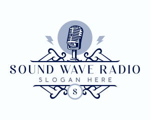 Radio - Podcast Radio Microphone logo design