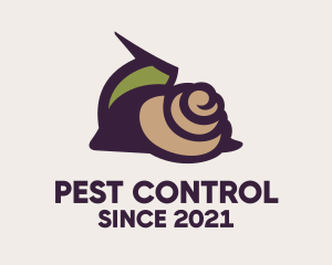 Garden Snail Pest  logo design