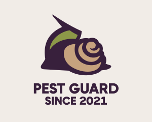 Garden Snail Pest  logo design