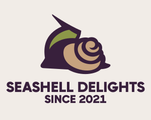 Seashell - Garden Snail Pest logo design