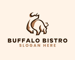 Buffalo Bison Steakhouse logo design