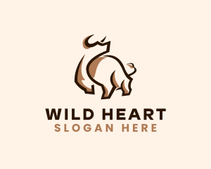 Buffalo Bison Steakhouse logo design