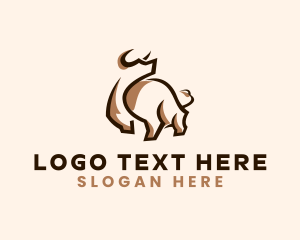 Bison - Buffalo Bison Steakhouse logo design