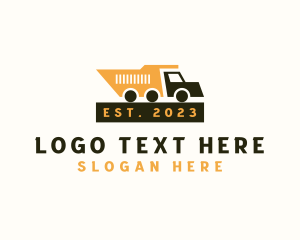 Transport - Industrial Construction Dump Truck logo design