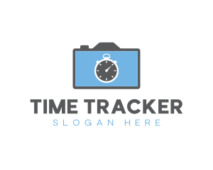 Stopwatch - Camera Stopwatch Timer logo design