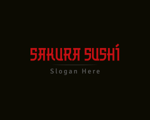 Asian Japanese Restaurant logo design