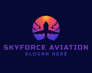 Aviation Travel Airplane logo design