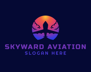 Aviation Travel Airplane logo design