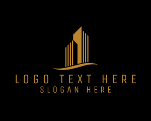 Town House - Building Architecture Realty logo design