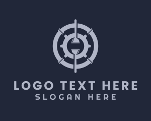 Gear - Pipe Cogwheel Plunger logo design