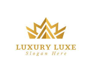 Premium Gold Crown logo design