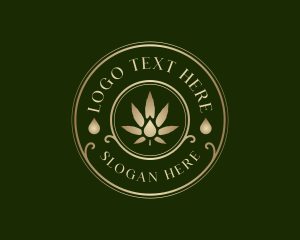 Natural - Luxury Cannabis Oil logo design
