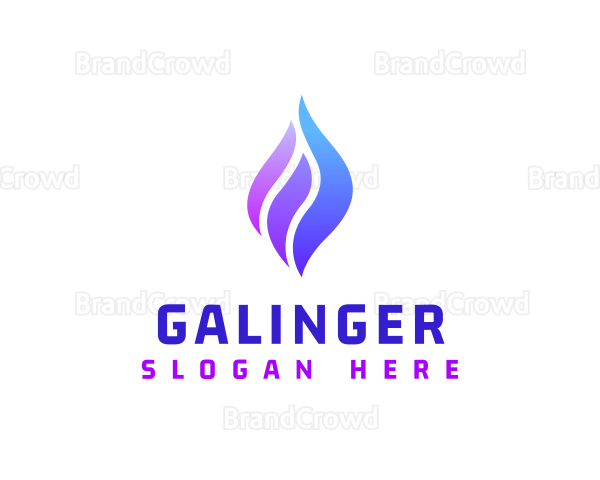 Gradient Fuel Flame Logo