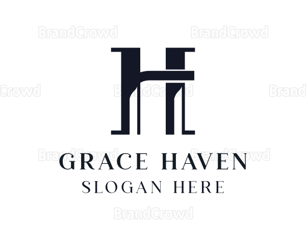 Elegant Business Letter H Logo