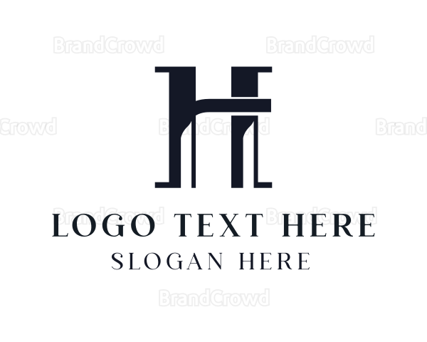 Elegant Business Letter H Logo