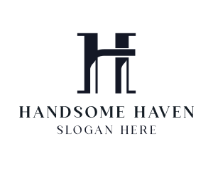 Elegant Business Letter H logo design