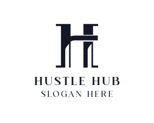 Elegant Business Letter H logo design