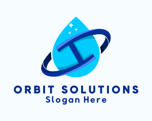 Liquid Drop Orbit logo design