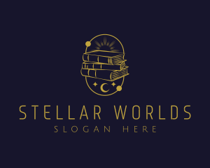 Planets - Astronomy Book Publishing logo design