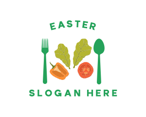 Vegetarian Healthy Salad Logo