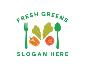 Salad - Vegetarian Healthy Salad logo design