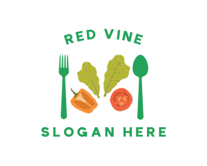 Tomato - Vegetarian Healthy Salad logo design