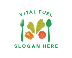 Nourishment - Vegetarian Healthy Salad logo design