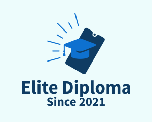 Diploma - Graduation Cap Diploma logo design