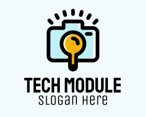 Module - Monoline Camera Photo logo design