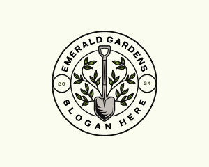 Shovel Garden Landscape logo design