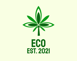 Marijuana - Green Organic Cannabis logo design