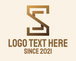 Procurement - Gold Letter S Business logo design
