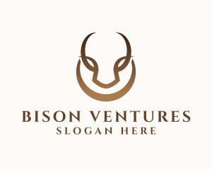 Brown Horn Cow logo design